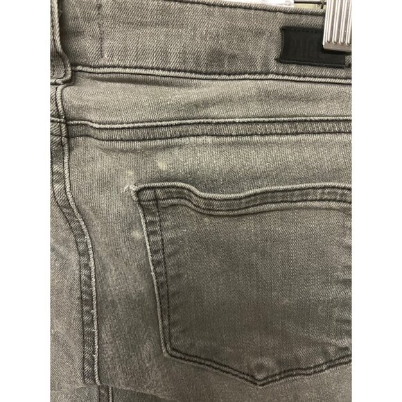 Paige Women's Skyline Ankle Peg Raw Hem Grey Denim Jeans Size 27 - Picture 4 of 10